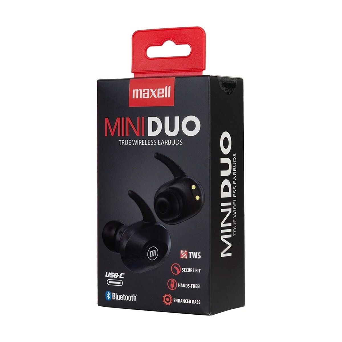 Headphones with Microphone Maxell MINI DUO Black-3