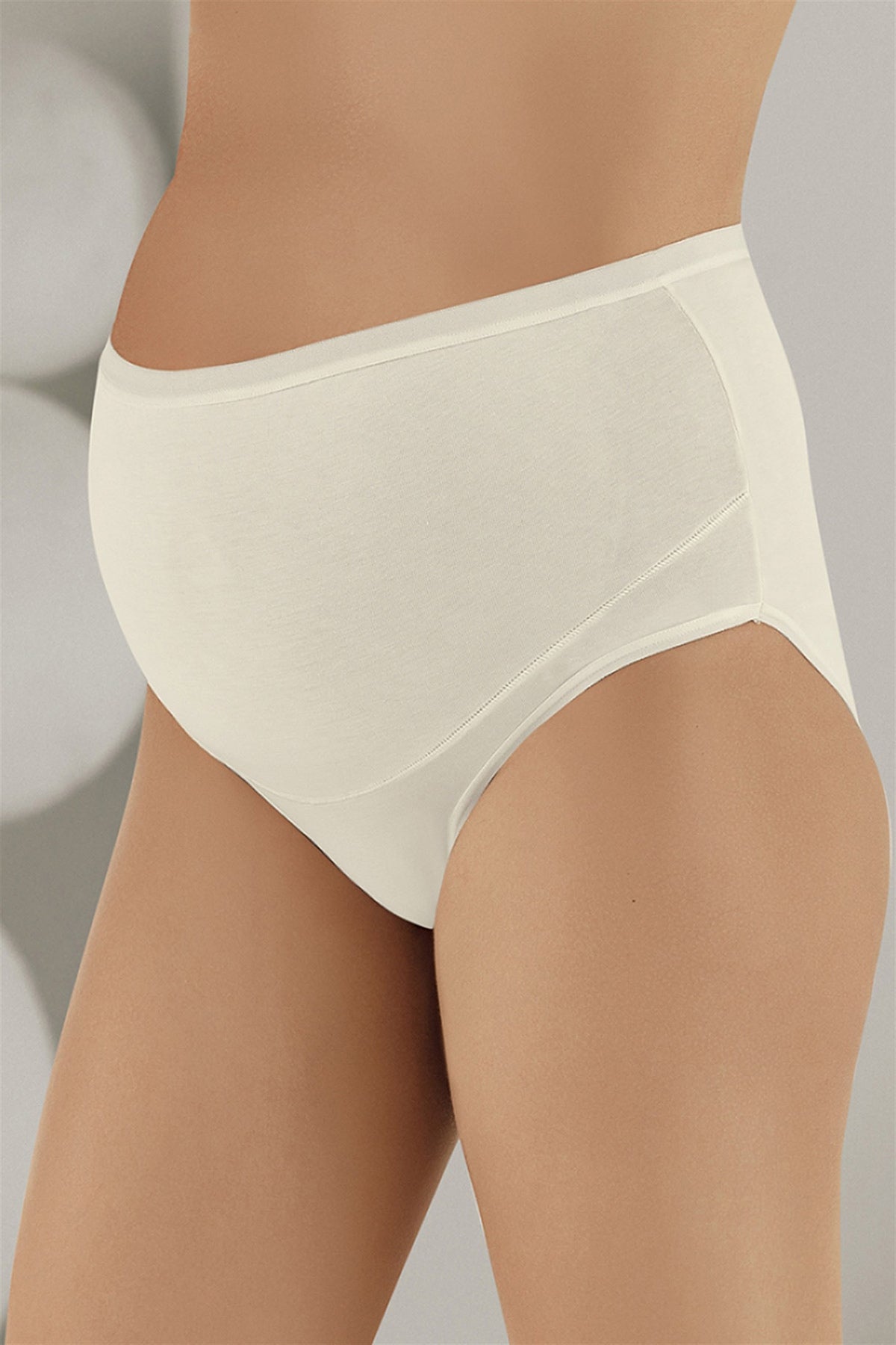 Shopymommy 142 Lycra Single Jersey Bato Maternity Panties Ecru-0