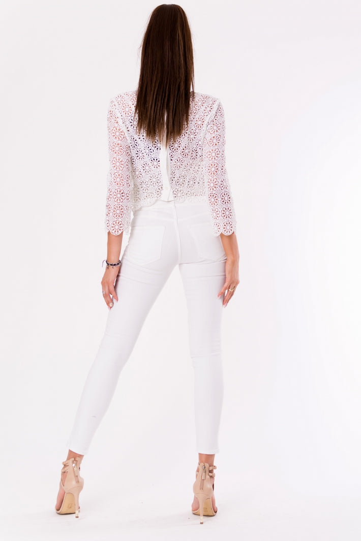 BLOUSE -WHITE 48024-1-4