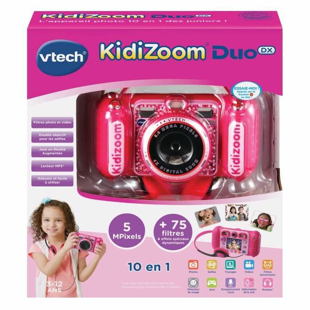 Children’s Digital Camera Vtech Duo DX rose-1