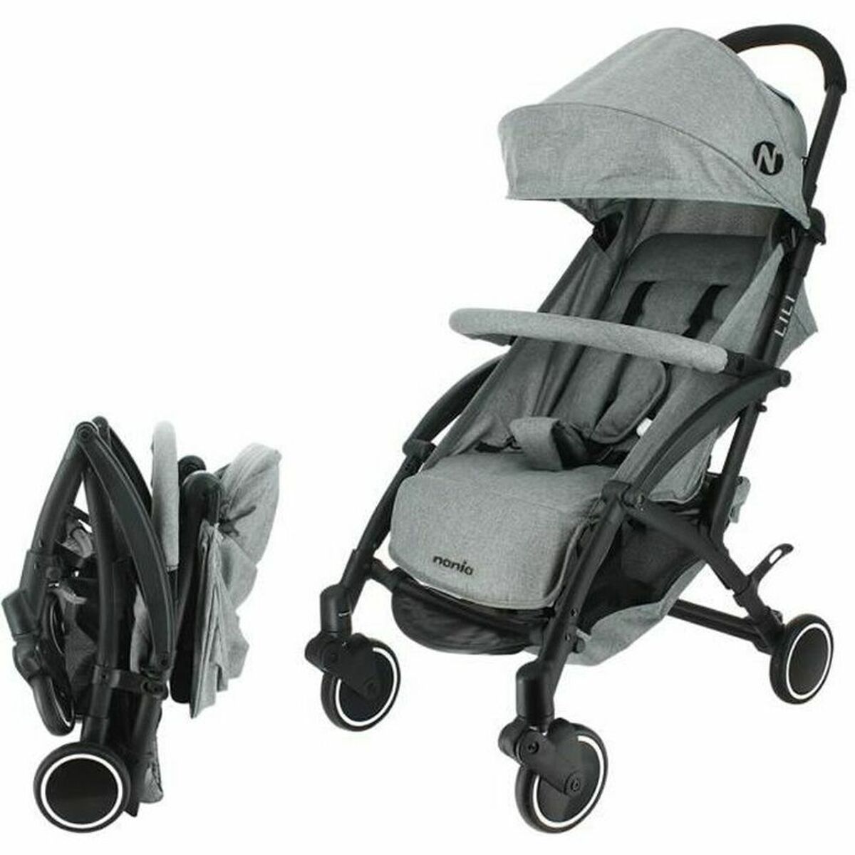 Baby's Pushchair Nania Lili Grey-0