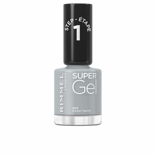 nail polish Rimmel London Super Gel Nº 005 Rainy days 12 ml-0