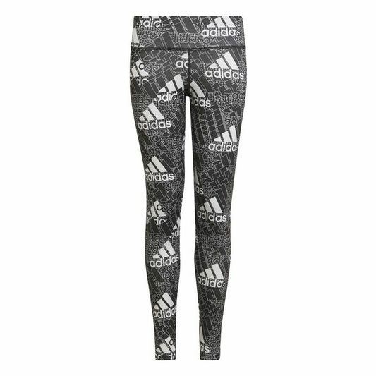 Sports Leggings for Children Adidas Designed To Move Grey Black-0