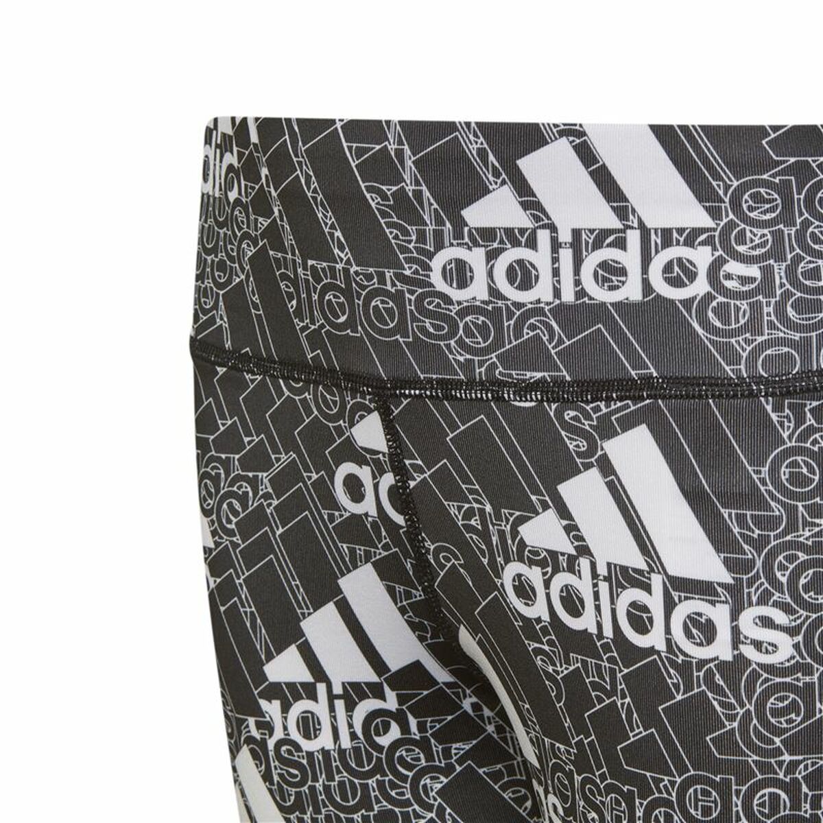 Sports Leggings for Children Adidas Designed To Move Grey Black-5