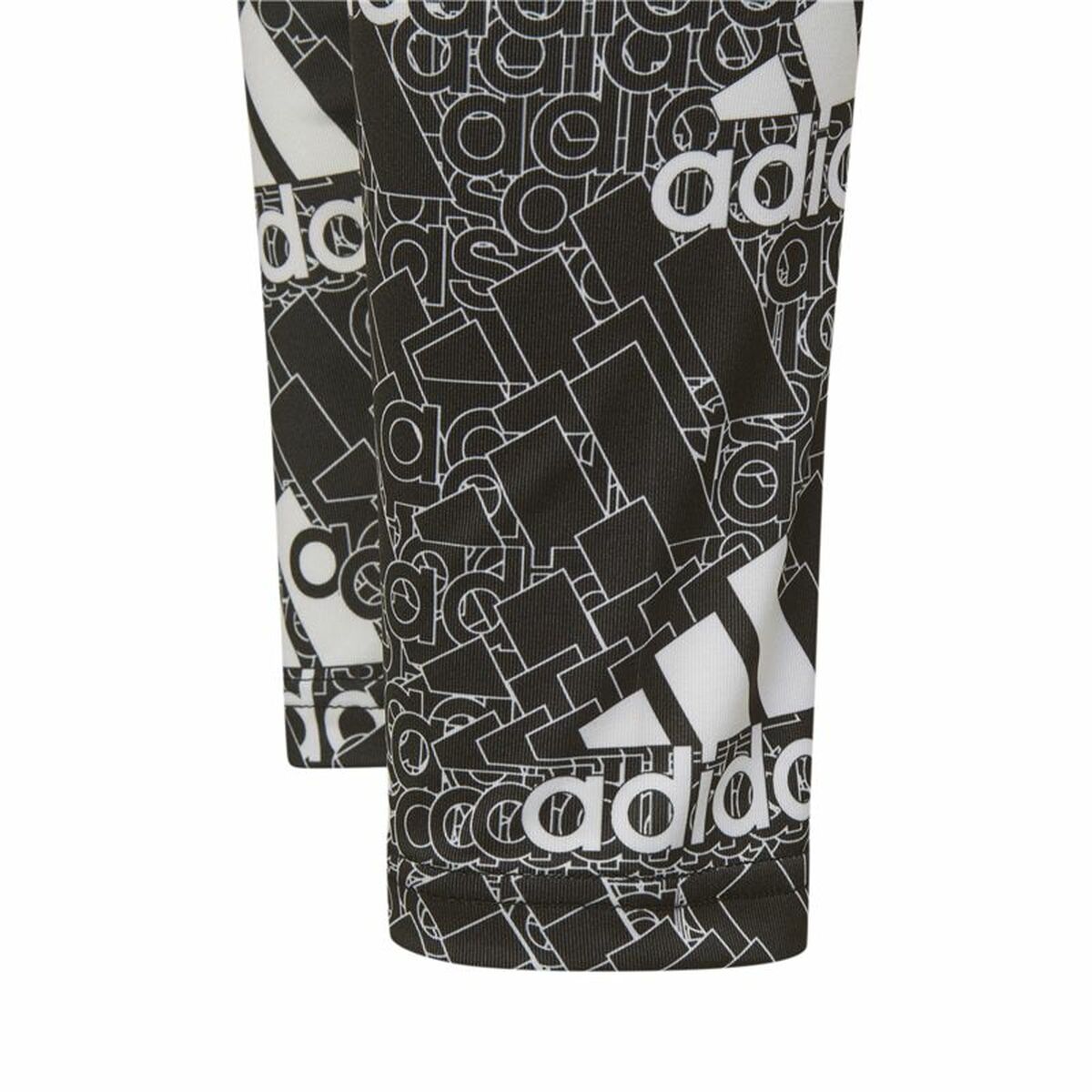 Sports Leggings for Children Adidas Designed To Move Grey Black-3