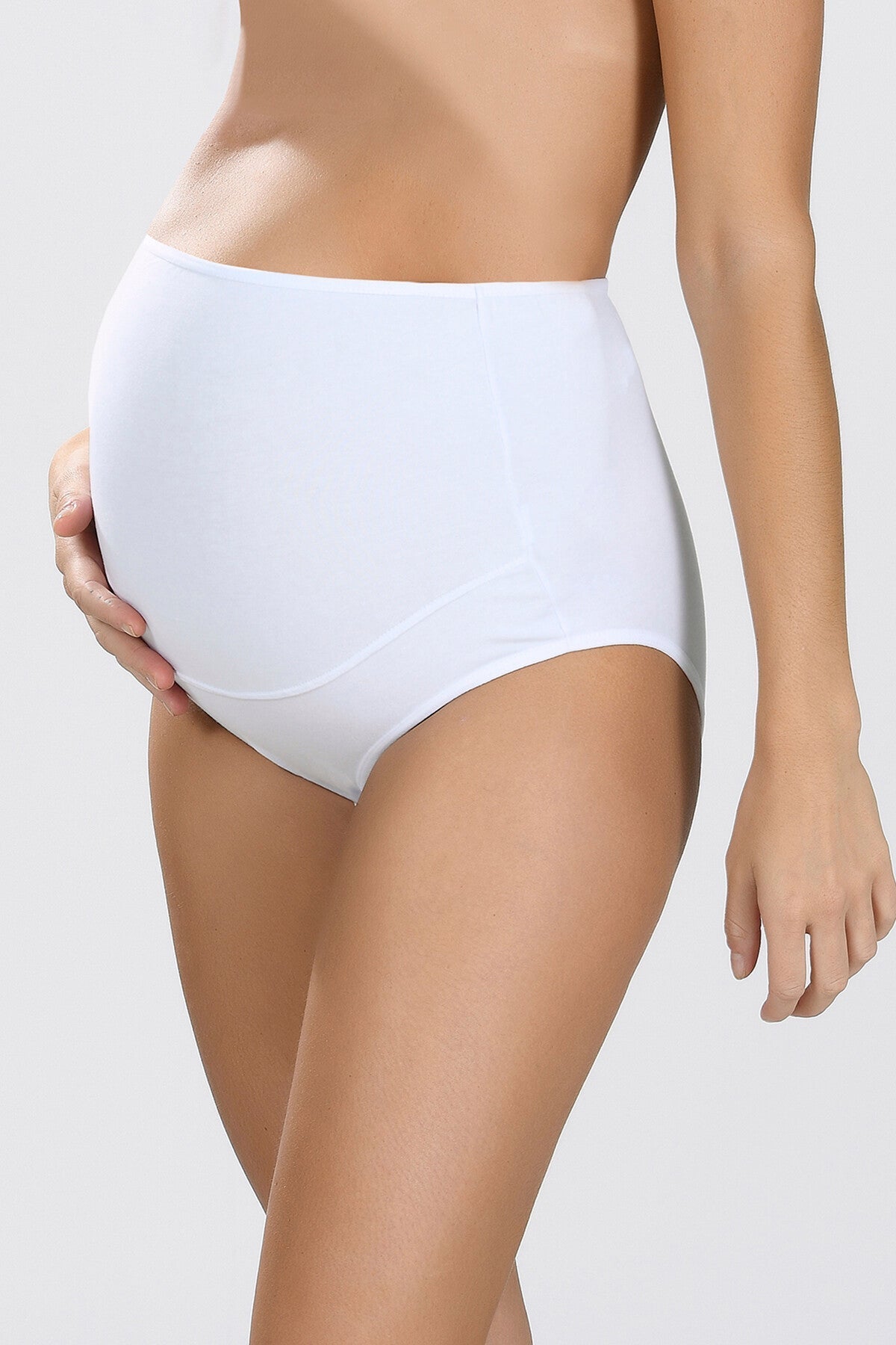 Shopymommy 540 Cotton Maternity Panties White-0