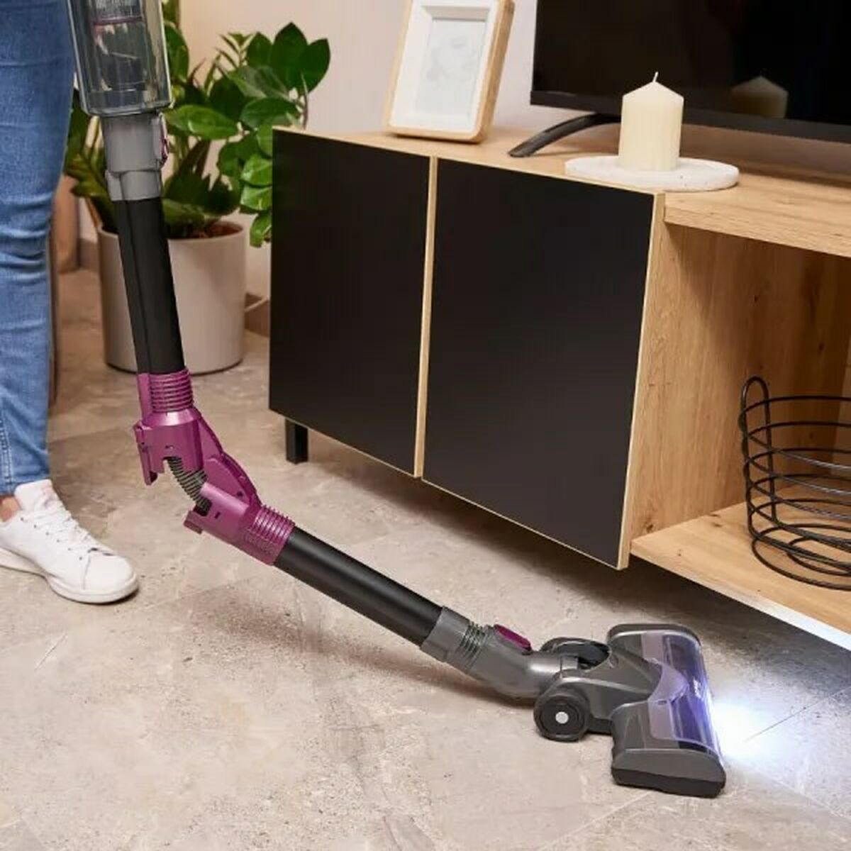 Cordless Vacuum Cleaner Mpm MOD-70 Black Purple 250 W-12