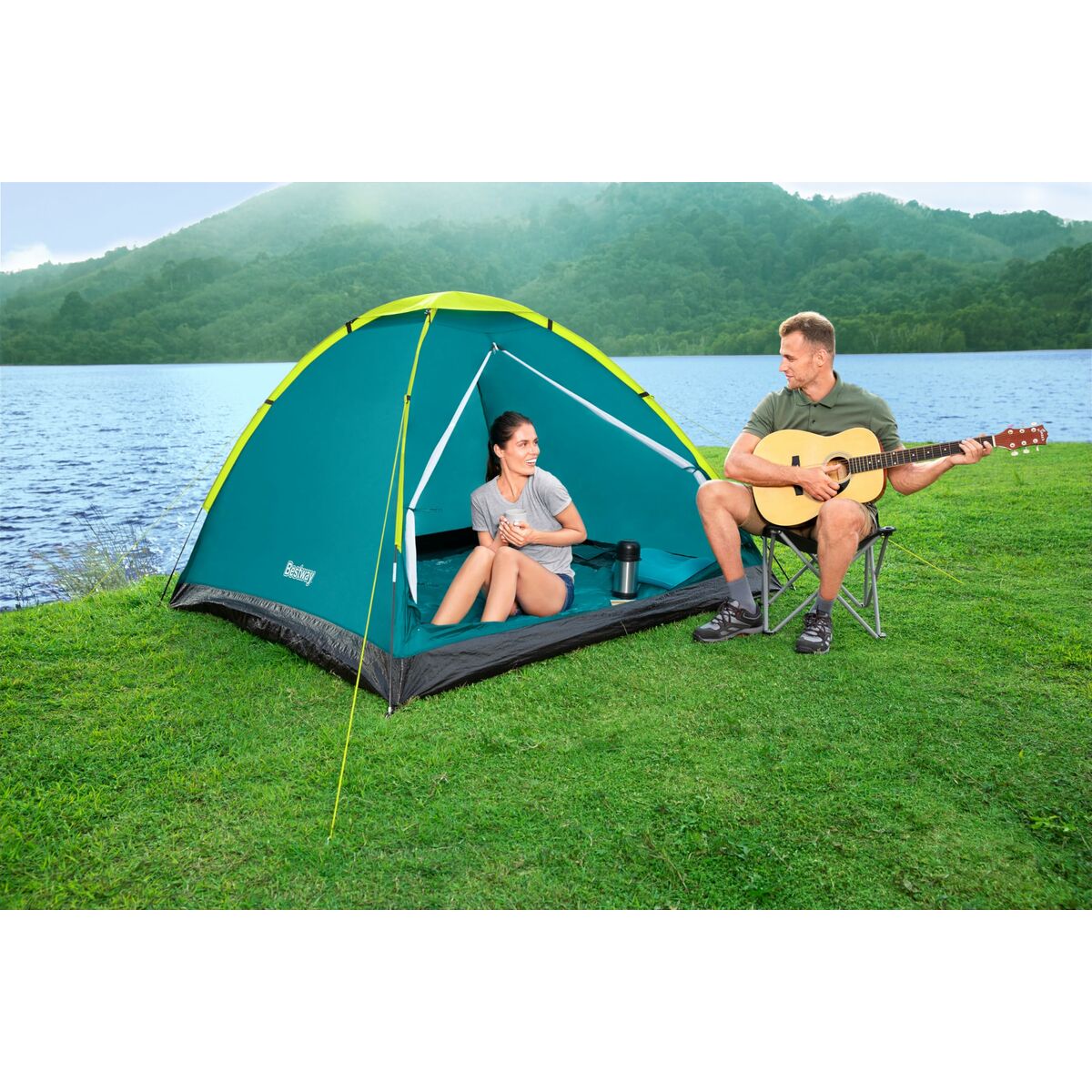 Tent Bestway Green 205 x 145 x 100 cm-13