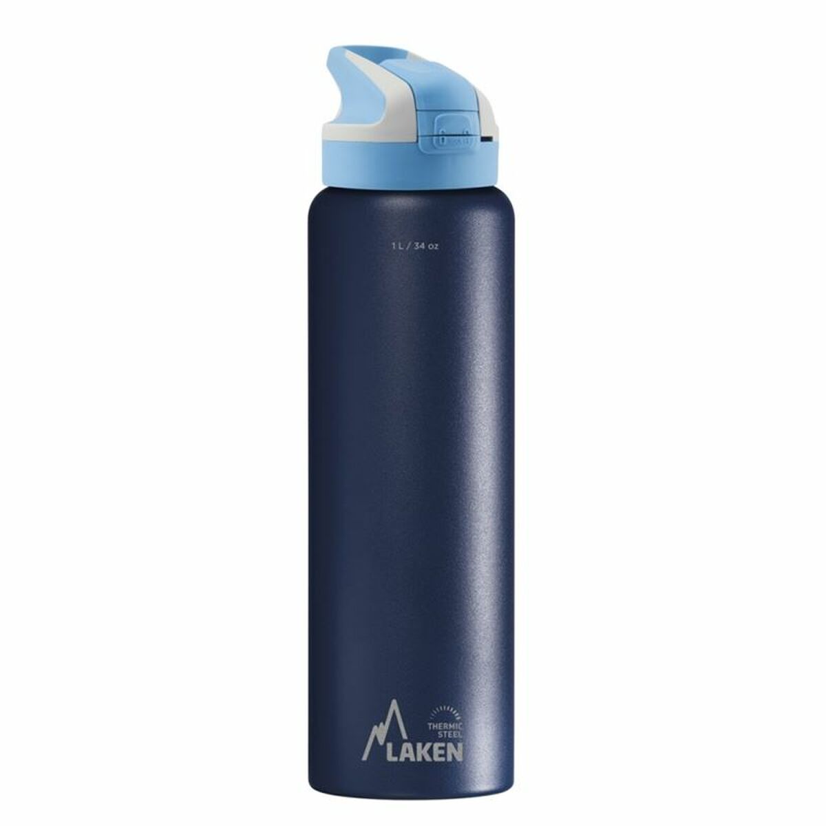 Water bottle Laken Summit Blue 1 L Stainless steel Plastic-0