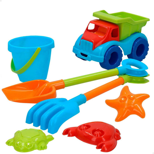 Beach toys set Colorbaby 18 cm Lorry 7 Pieces-0