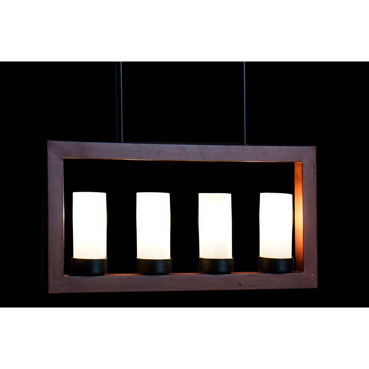 Ceiling Light DKD Home Decor Brown Aluminium Crystal (52 x 6 x 26 cm)-1