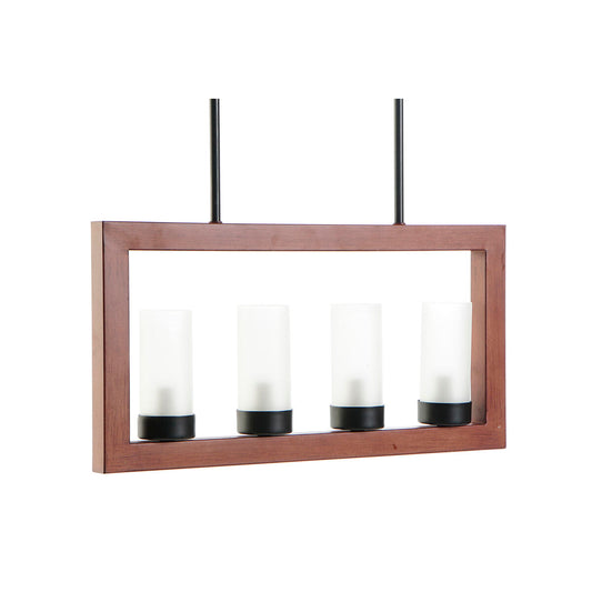 Ceiling Light DKD Home Decor Brown Aluminium Crystal (52 x 6 x 26 cm)-0