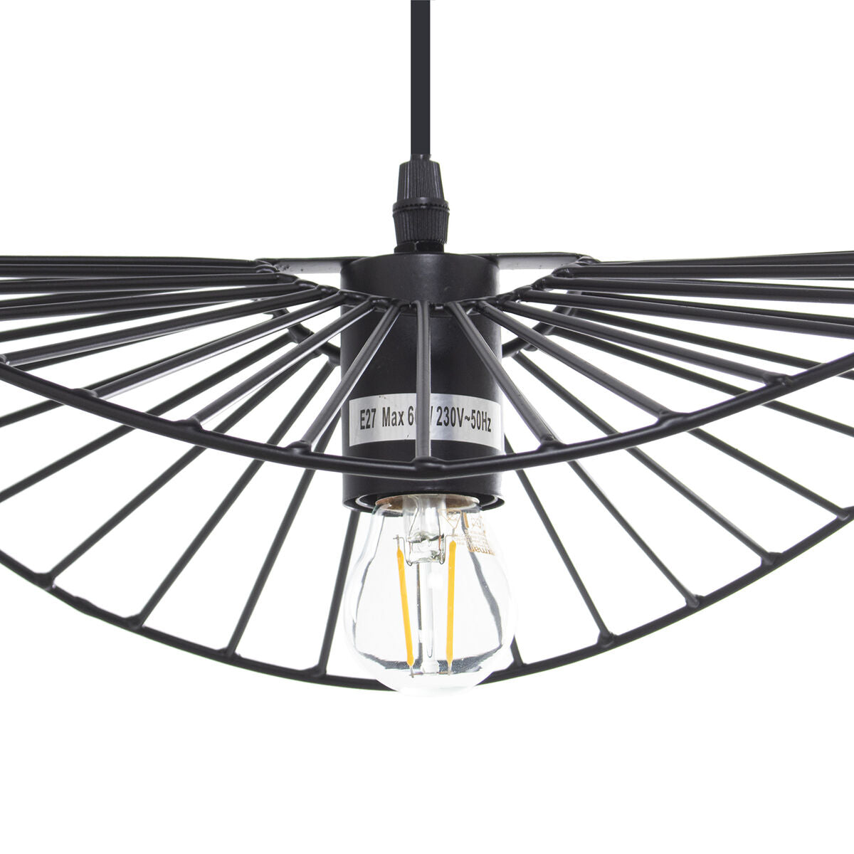 Ceiling Light Alexandra House Living Black Metal 60 W 37 x 10 x 32 cm-1