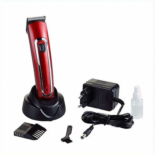 Hair Clippers Albi Pro Máquina Corte Red-0