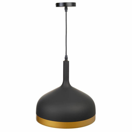 Ceiling Light Alexandra House Living Black Golden-0