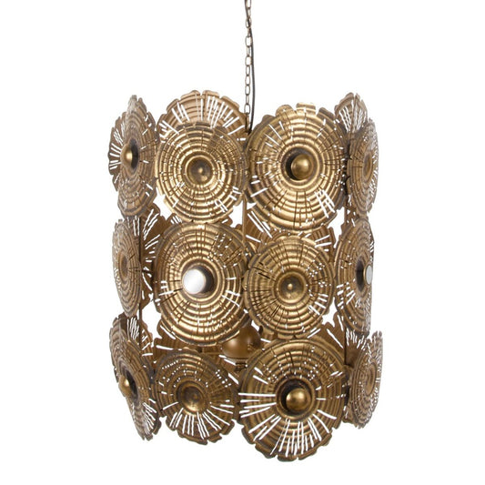 Ceiling Light 50 x 50 x 65 cm Golden Metal-0