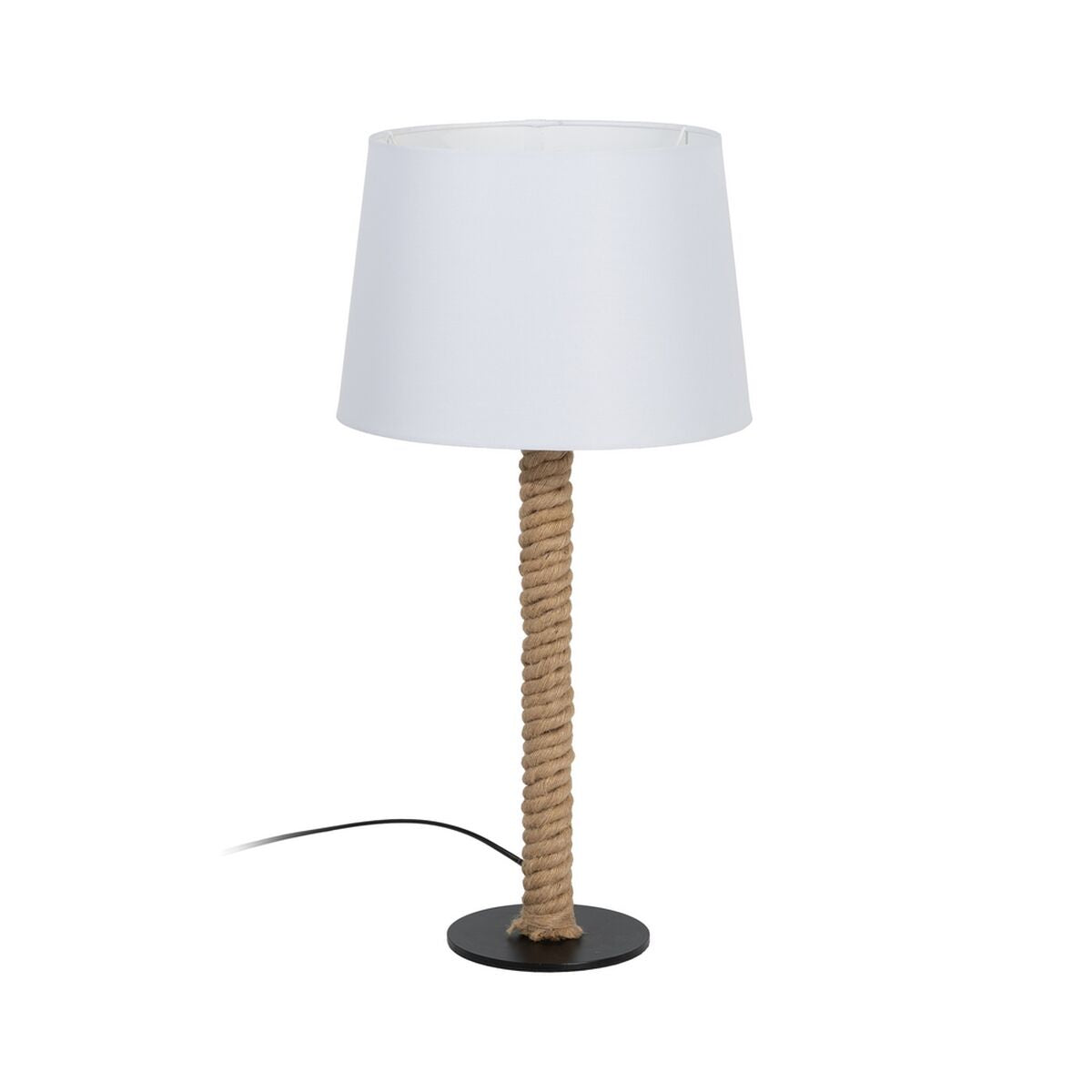 Desk lamp White Black Beige Iron Fabric 40 W 30 x 30 x 60 cm-0