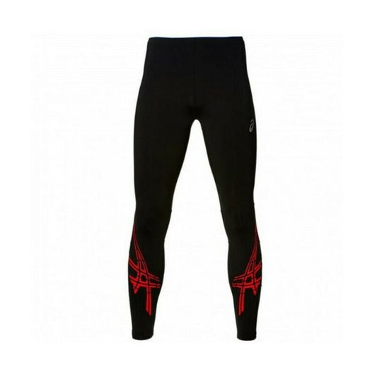 Sports Leggings for Men Asics Stripe Tight Black (USA)-0