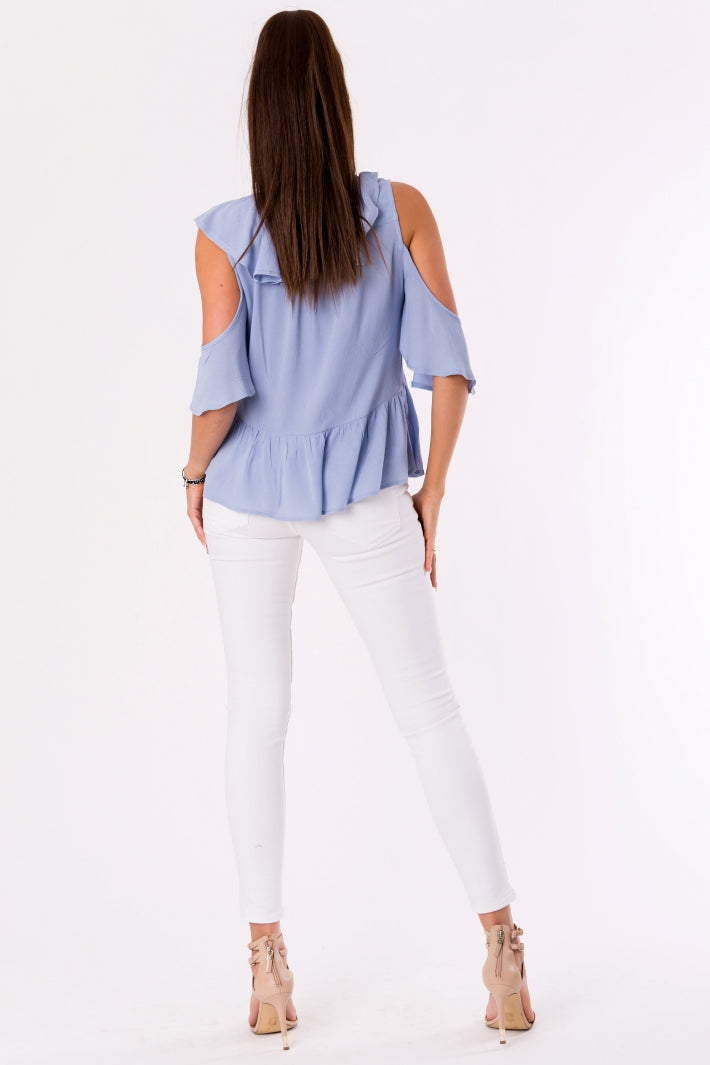 BLOUSE -BLUE 48027-4-3