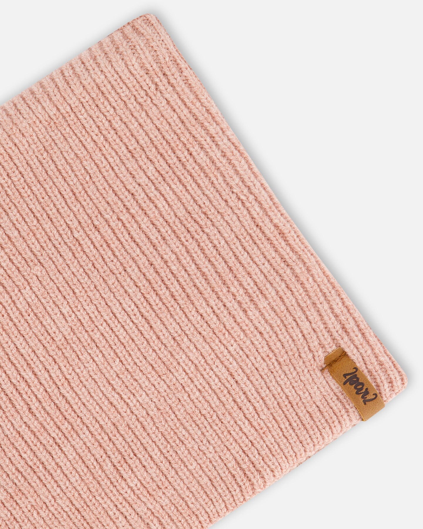 Mid-Season Knit Neckwarmer Dusty Pink-2