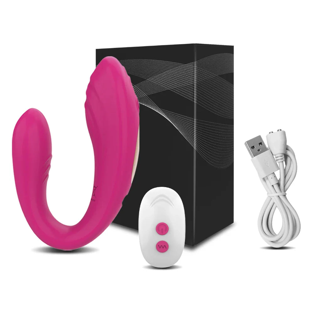 Wireless U-Shaped Dildo Vibrator for Couples-8