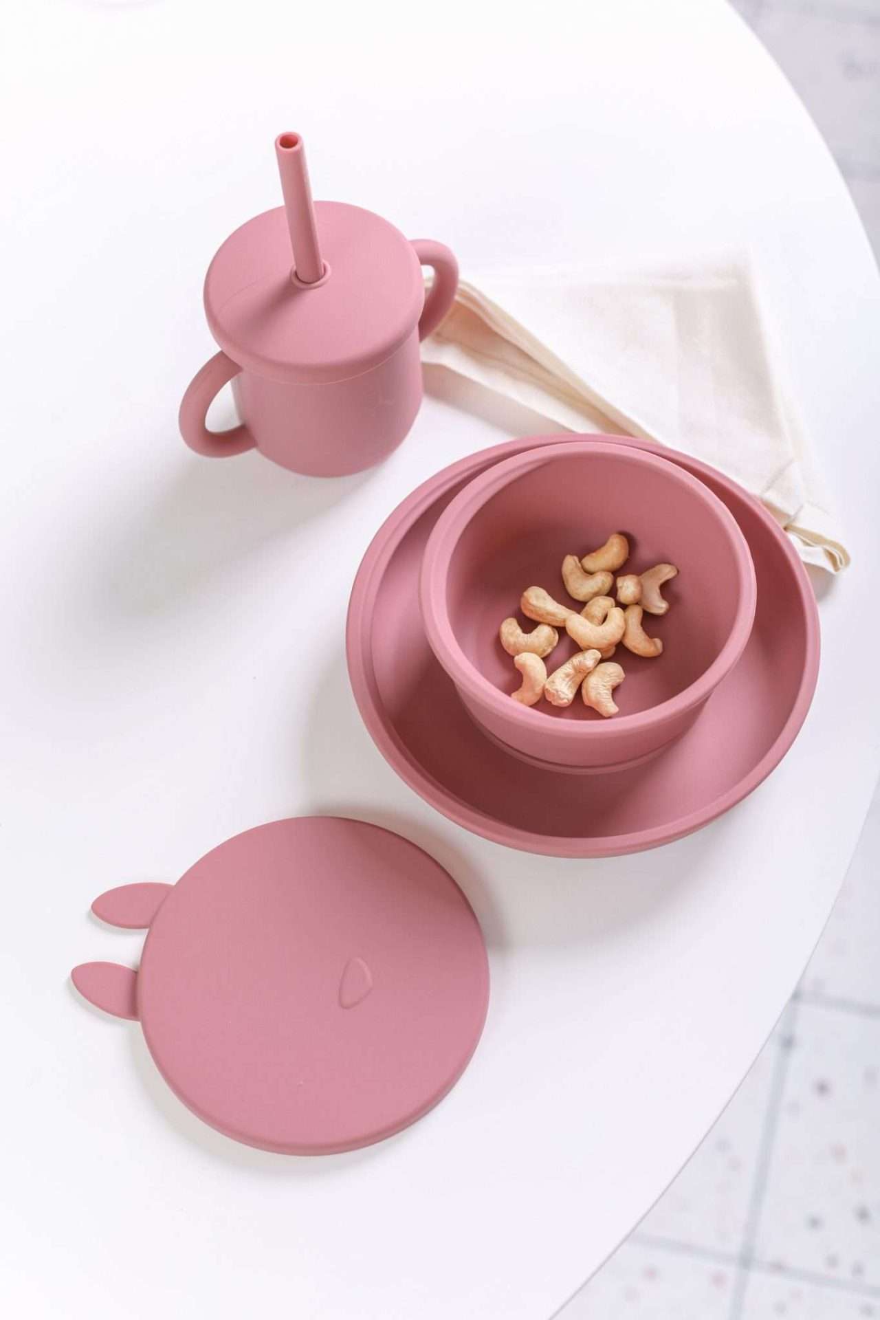 Pink cup with lid-3