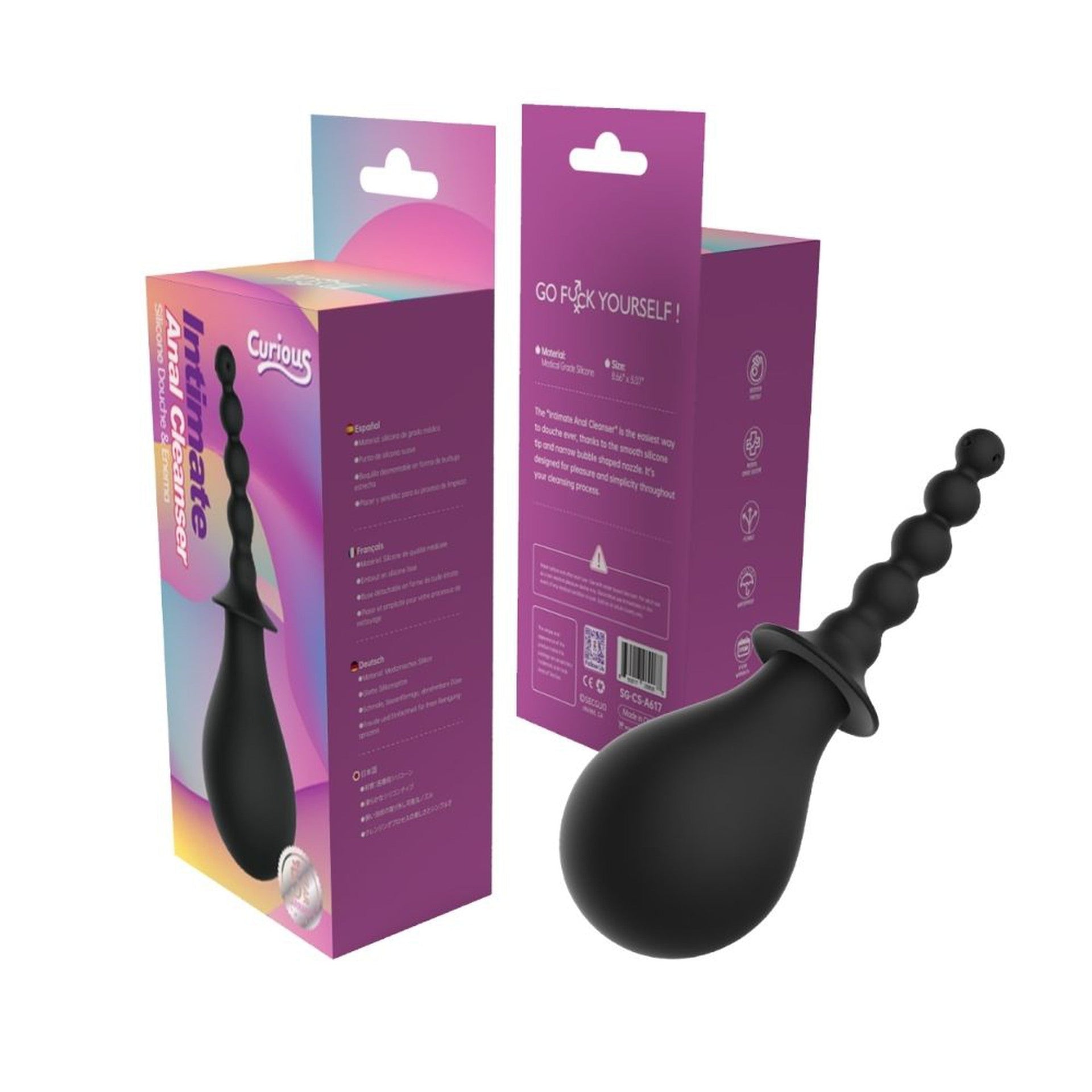 Intimate Anal Cleanser Silicone Douche & Enema-4