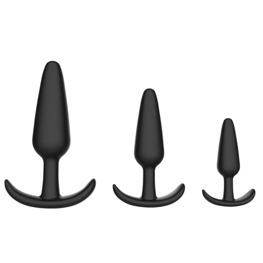 Level Up Anal Trainers 3 Piece Silicone Anchor Set-0