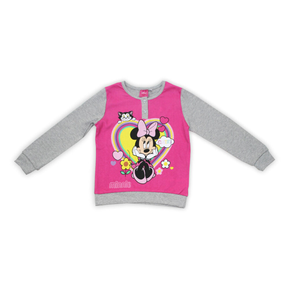 Winter cotton children's pajamas - Minnie mouse - gray - 116-1