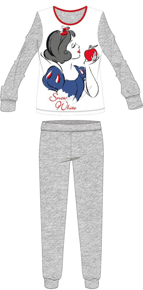 Disney Snow White women's thin cotton pajamas - jersey pajamas - light gray - L-0