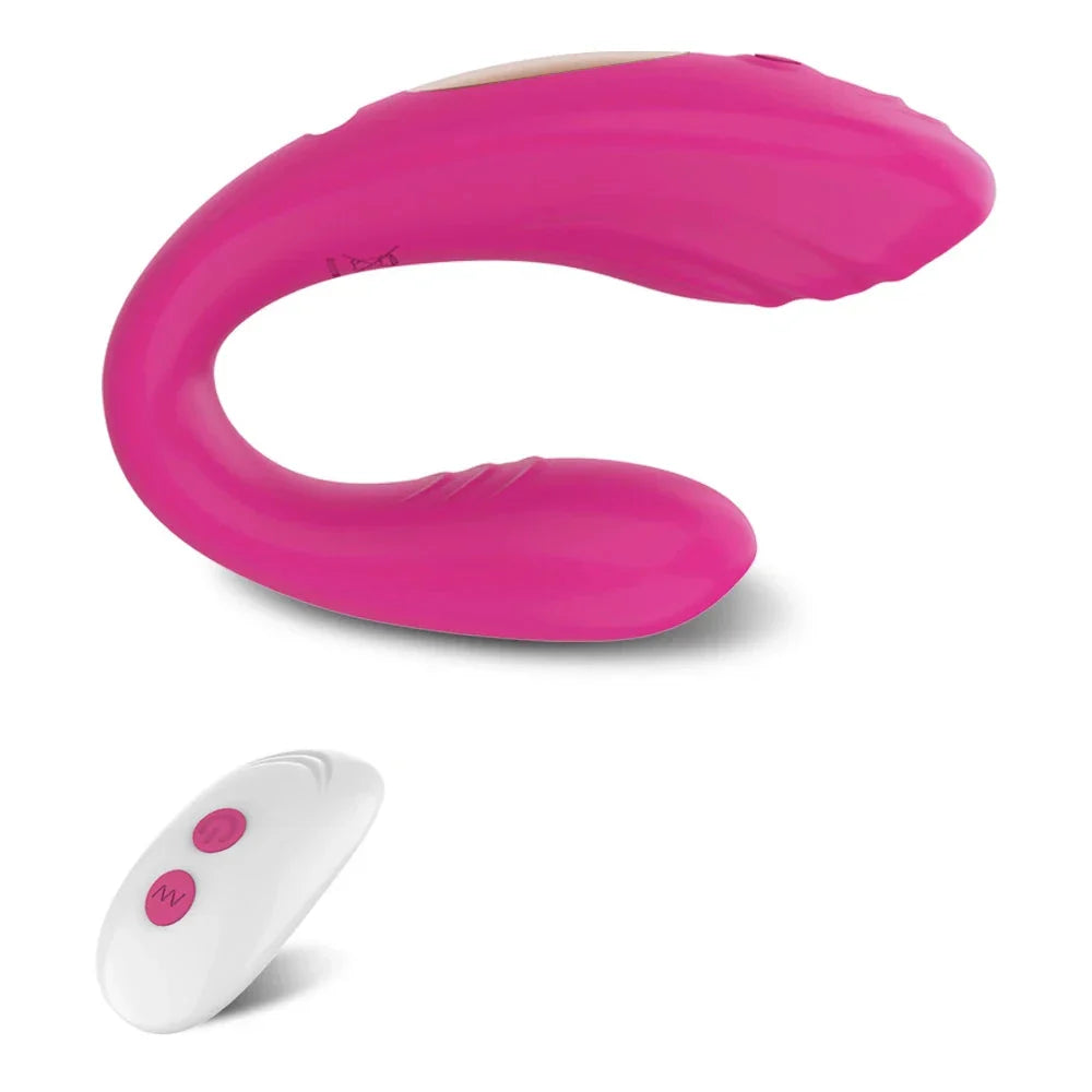 Wireless U-Shaped Dildo Vibrator for Couples-0