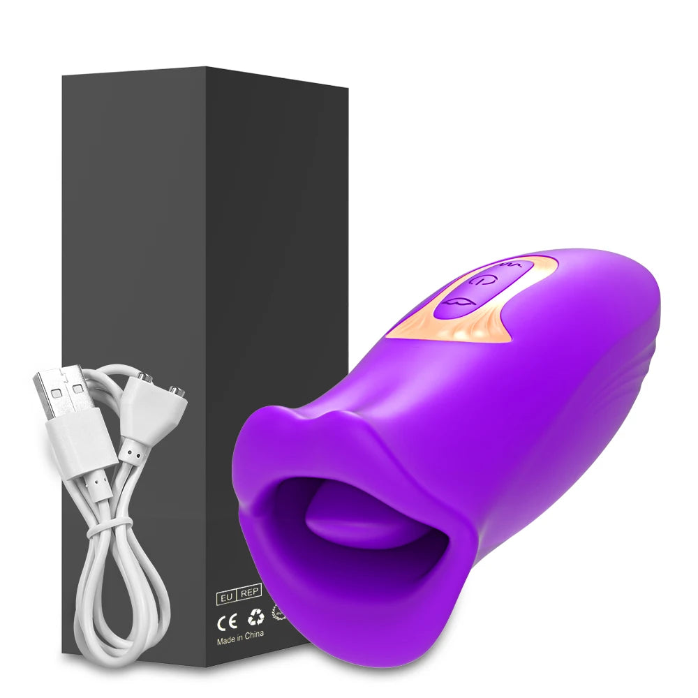 Vibrating Tongue Nipple Stimulator for Women-0