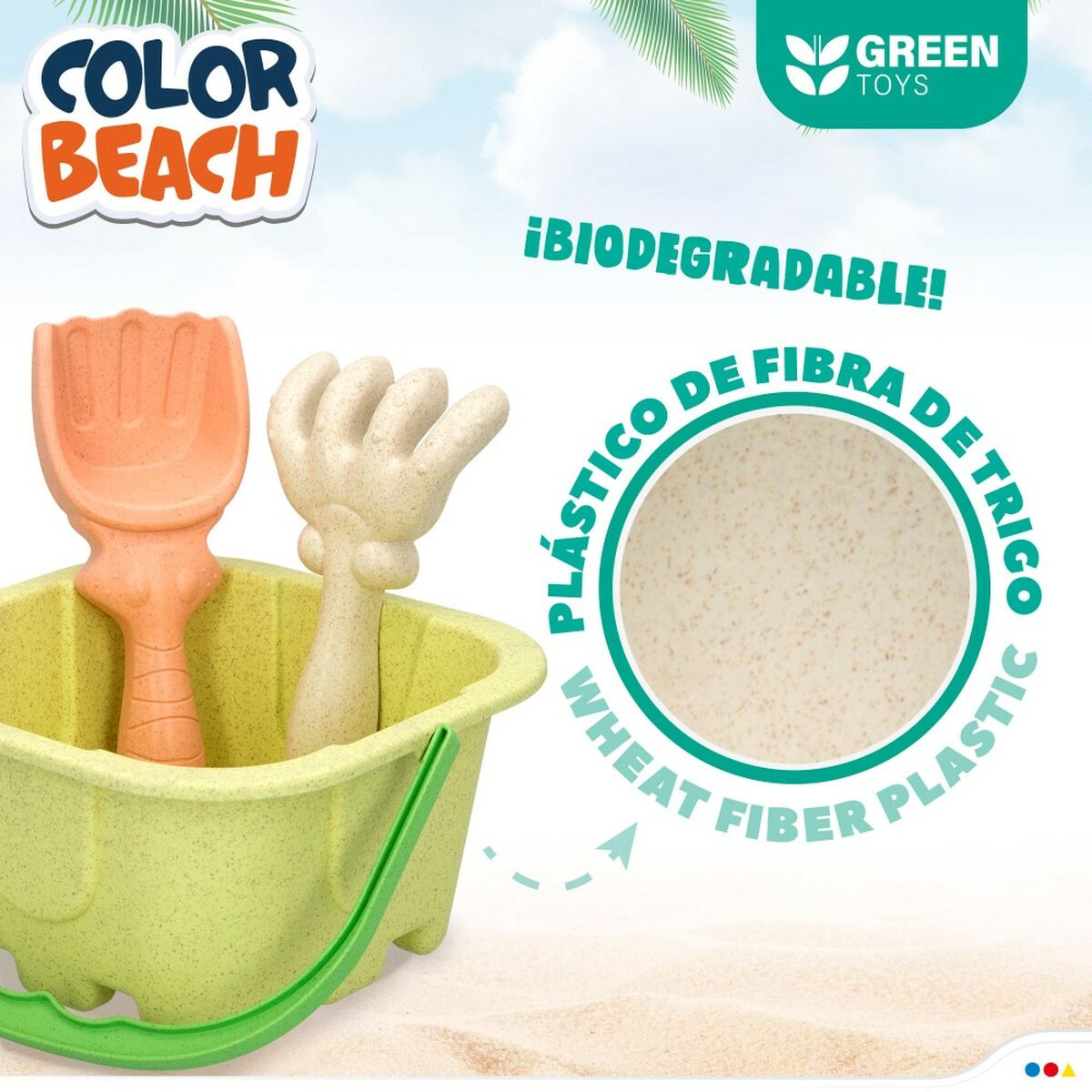 Beach toys set Colorbaby 19,5 x 10 x 19,5 cm (4 Units)-2