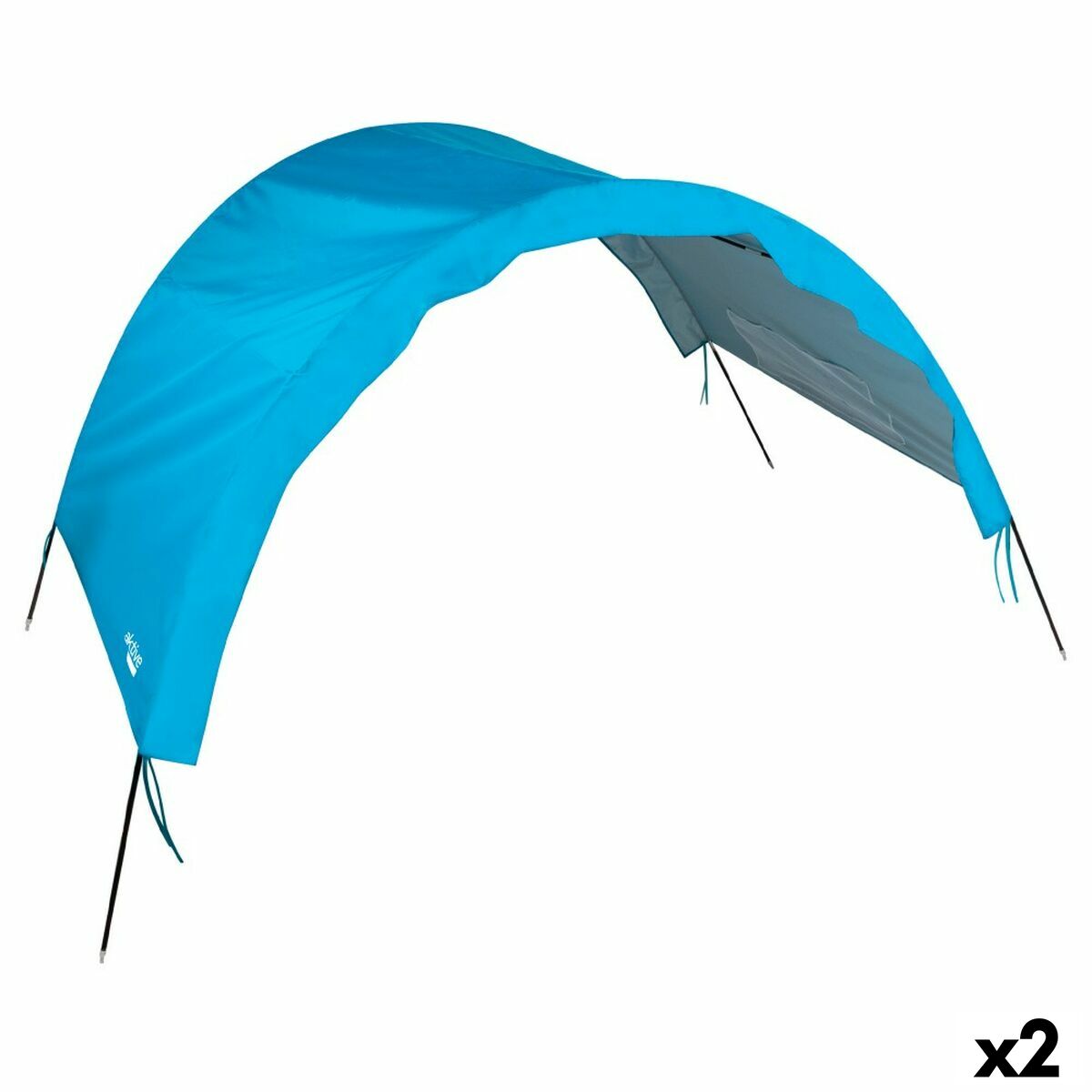 Awning Aktive Blue Beach Polyester 360 x 120 x 150 cm-0