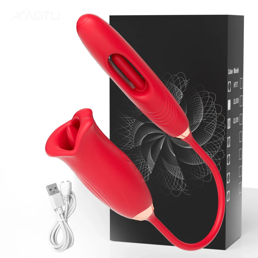 Vibrating Tongue Nipple Stimulator for Women-5