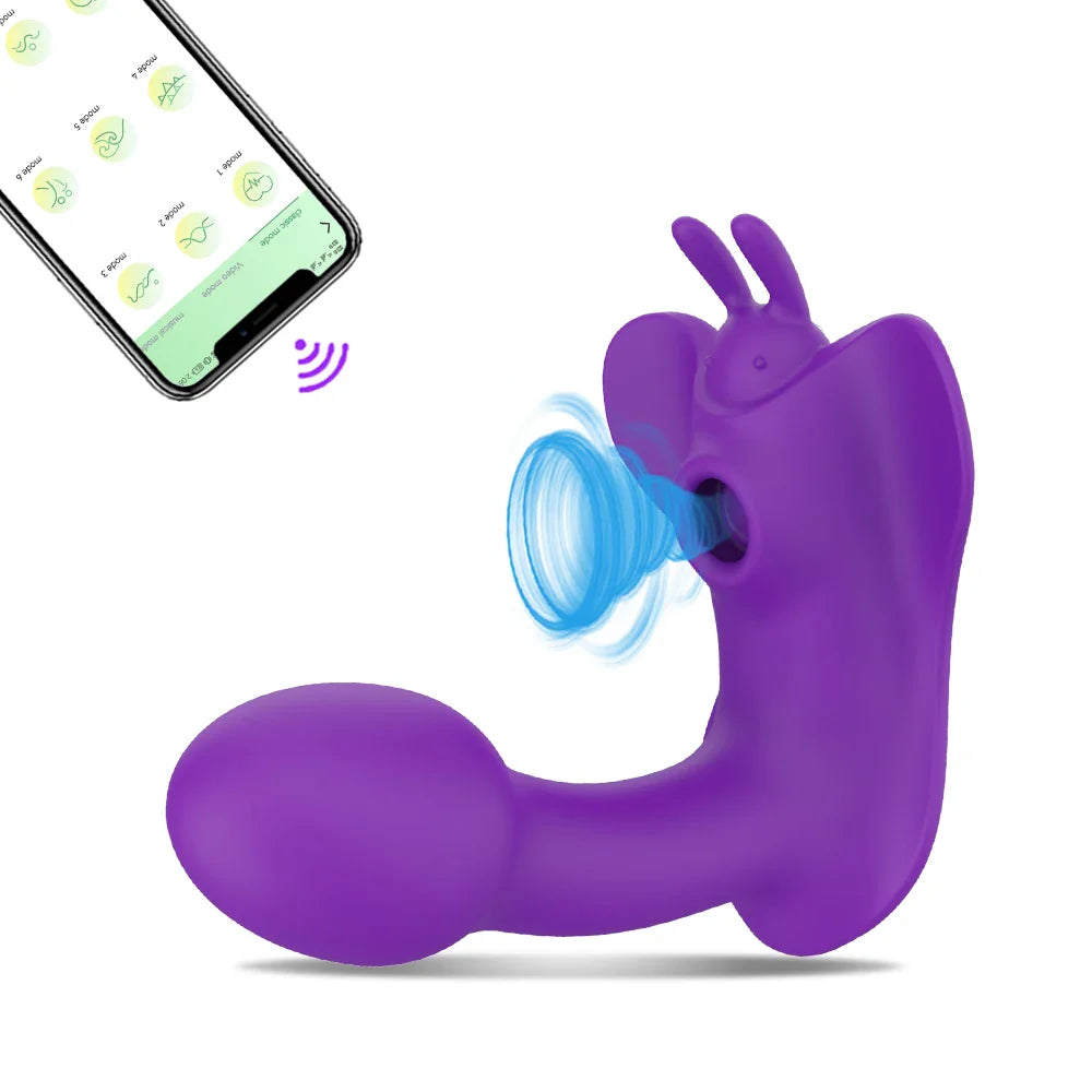 Bluetooth G-Spot Dildo Vibrator for Women-6