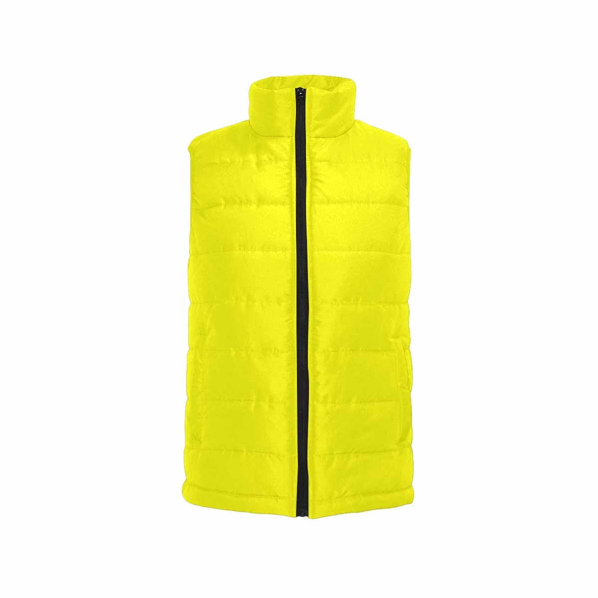 Bright Yellow Mens Padded Vest-2