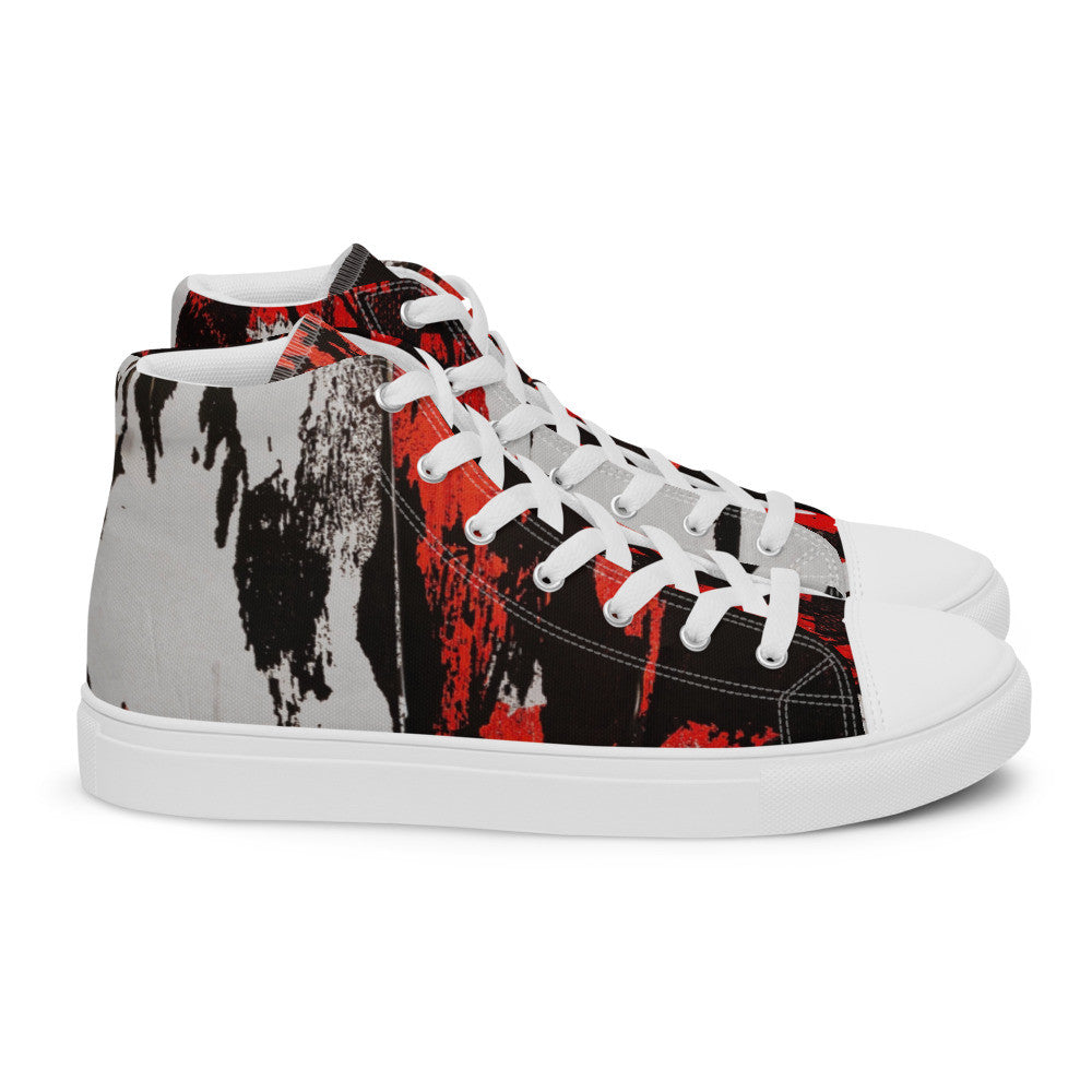 Gianneli Colours Handmade Men’s High Top Canvas Shoes-4