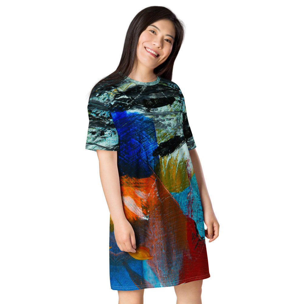 Gianneli Colours T-shirt dress-5