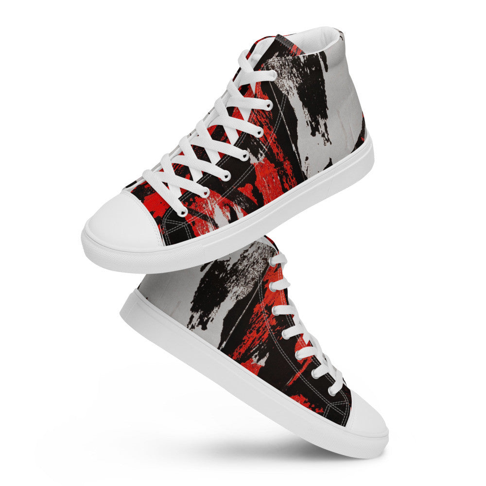 Gianneli Colours Handmade Men’s High Top Canvas Shoes-12