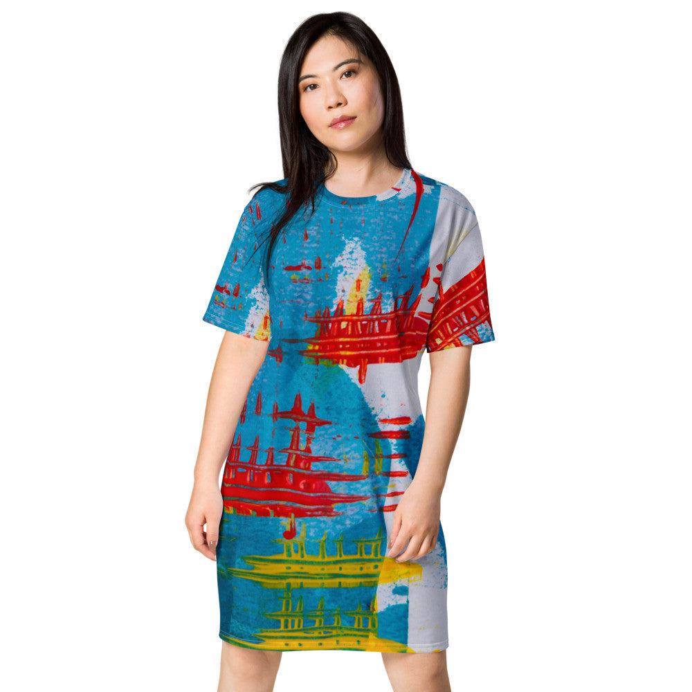 Gianneli Colours T-shirt dress-5