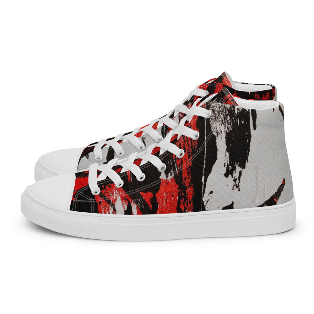 Gianneli Colours Handmade Men’s High Top Canvas Shoes-0