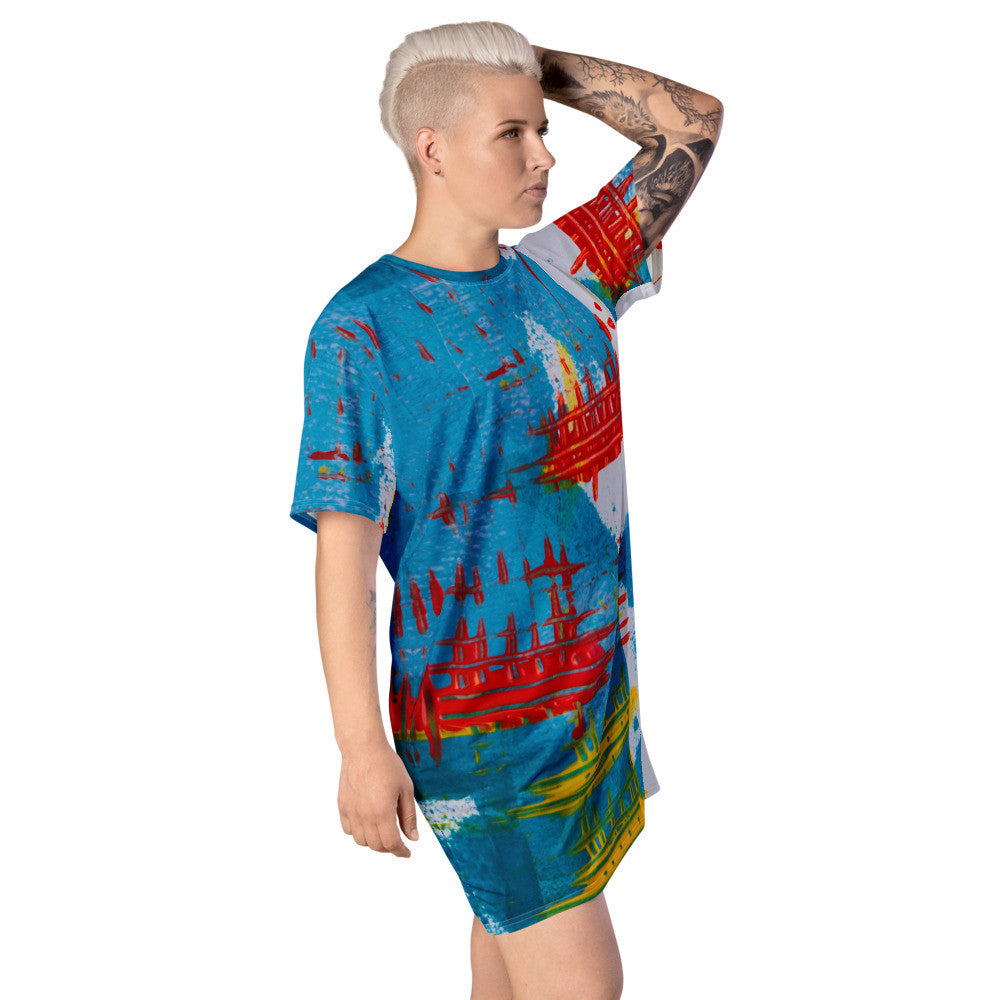 Gianneli Colours T-shirt dress-4