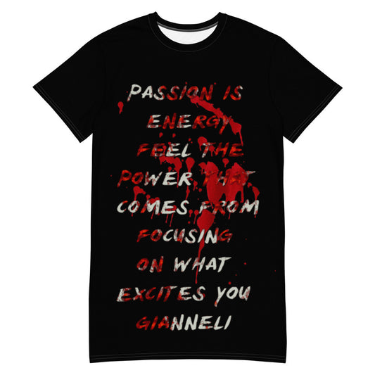 PASSION T-shirt Dress by Gianneli-0