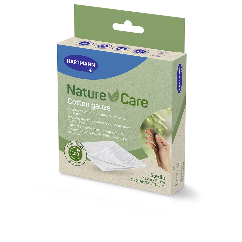 NATURE&amp;CARE cotton gauze 7.5 x 7.5 cm-0