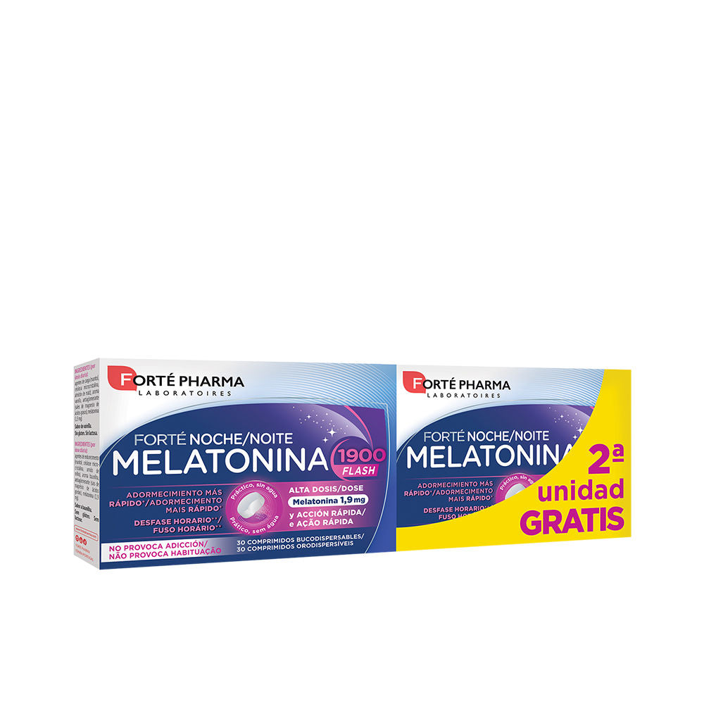 FORTÉ PHARMA MELATONIN 1900 flash faster sleepiness tablets pack 2 x 30 u-0