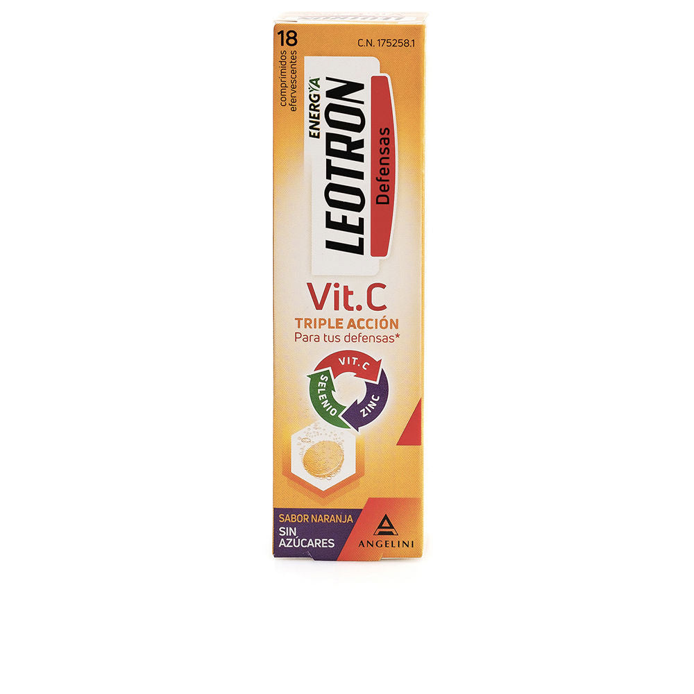 VITAMIN C triple action effervescent tablets #Orange 18 u-0