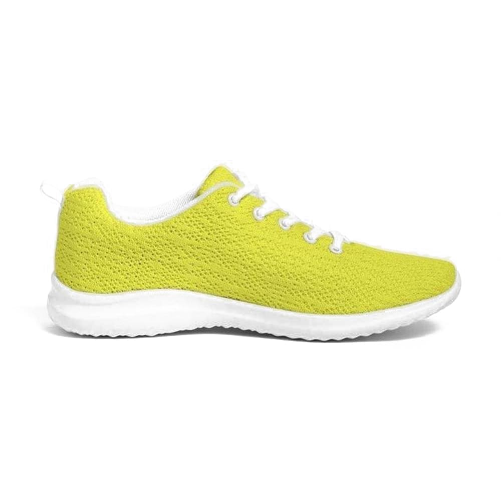 Mens Sneakers, Yellow Low Top Canvas Running Sports Shoes - O7o475-0