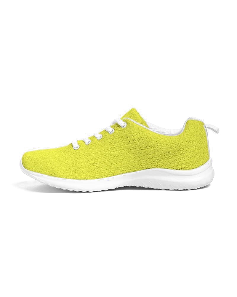 Mens Sneakers, Yellow Low Top Canvas Running Sports Shoes - O7o475-1