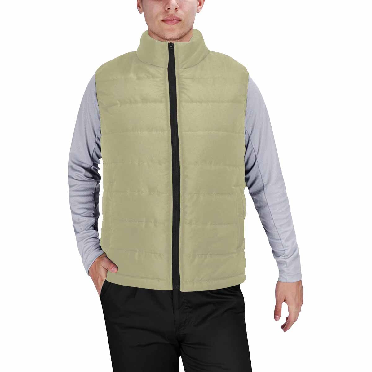 Sage Green Mens Padded Vest-0